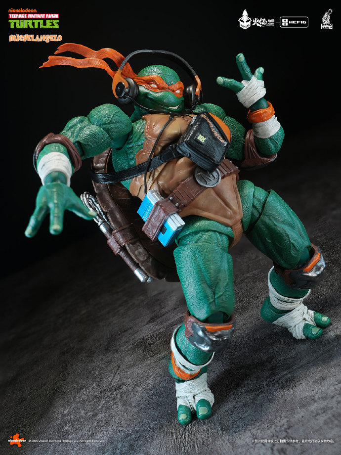 【Pre-order】HEATBOYS HB0105 HEFIG Series Teenage Mutant Ninja Turtles Michelangelo Action Figure