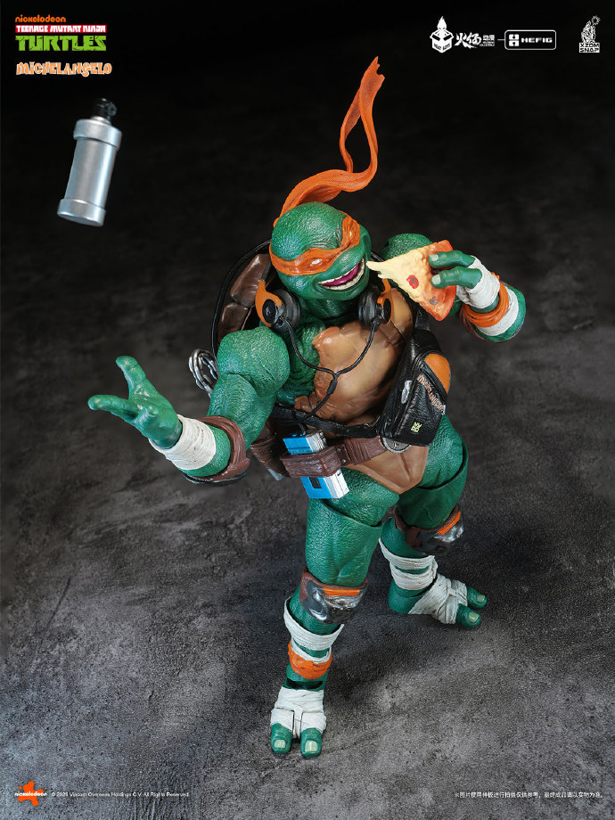 【Pre-order】HEATBOYS HB0105 HEFIG Series Teenage Mutant Ninja Turtles Michelangelo Action Figure