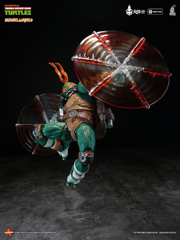 【Pre-order】HEATBOYS HB0105 HEFIG Series Teenage Mutant Ninja Turtles Michelangelo Action Figure