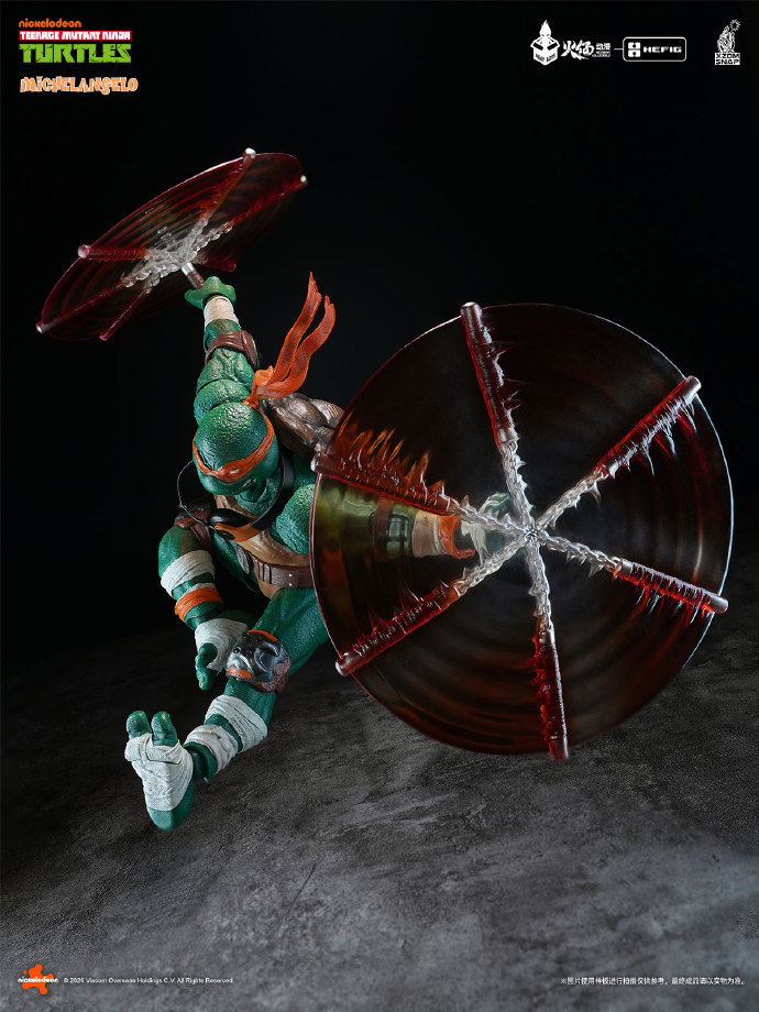 【Pre-order】HEATBOYS HB0105 HEFIG Series Teenage Mutant Ninja Turtles Michelangelo Action Figure