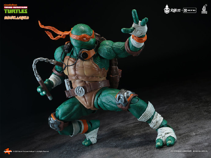 【Pre-order】HEATBOYS HB0105 HEFIG Series Teenage Mutant Ninja Turtles Michelangelo Action Figure