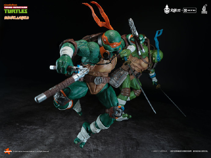 【Pre-order】HEATBOYS HB0105 HEFIG Series Teenage Mutant Ninja Turtles Michelangelo Action Figure