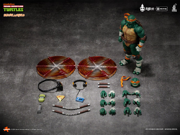 【Pre-order】HEATBOYS HB0105 HEFIG Series Teenage Mutant Ninja Turtles Michelangelo Action Figure