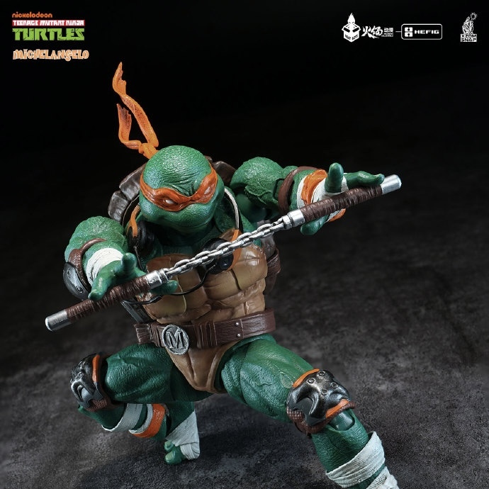【Pre-order】HEATBOYS HB0105 HEFIG Series Teenage Mutant Ninja Turtles Michelangelo Action Figure