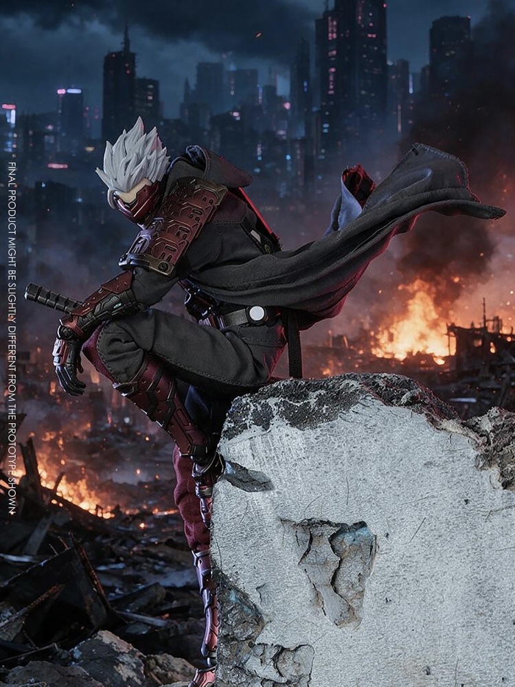 【Pre-order】 1/12 VTOYS X BMS X CF - Cyberpunk Samurai The Crimson Dawn of the Blade.Action Figure