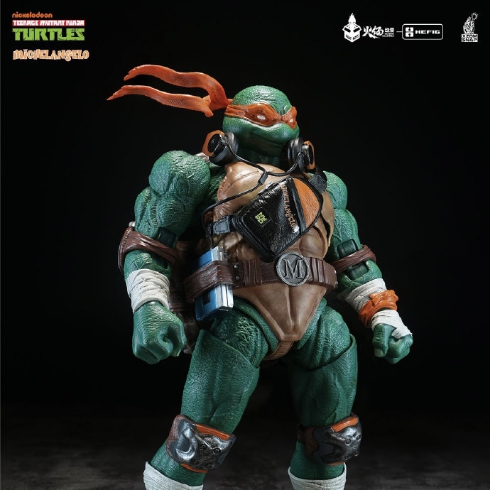 【Pre-order】HEATBOYS HB0105 HEFIG Series Teenage Mutant Ninja Turtles Michelangelo Action Figure