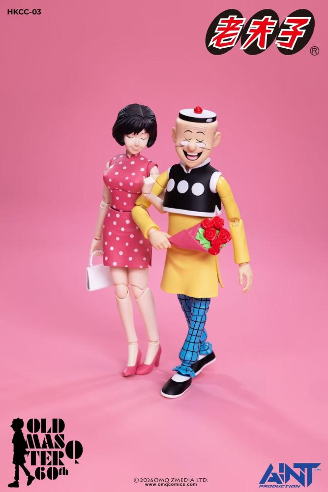 【Pre-order】1/12 AINT Production Old Master Q 60th Anniversary HKCC-03 Mr. Chin and Miss Chen Set
