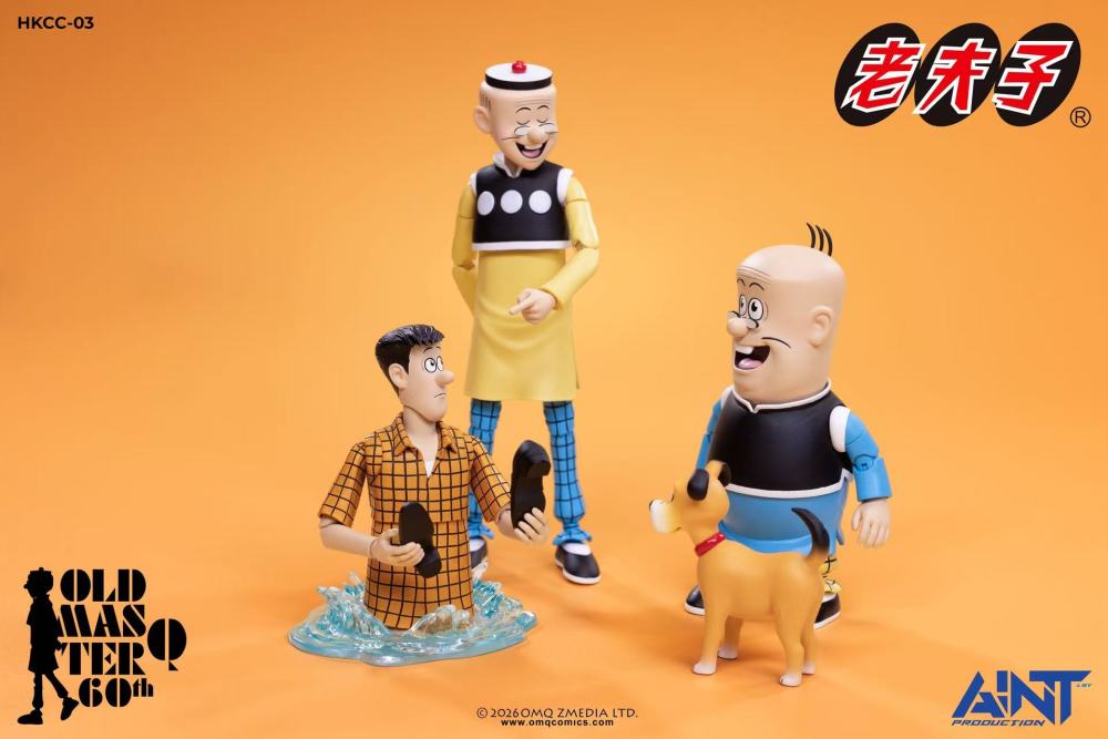 【Pre-order】1/12 AINT Production Old Master Q 60th Anniversary HKCC-03 Mr. Chin and Miss Chen Set