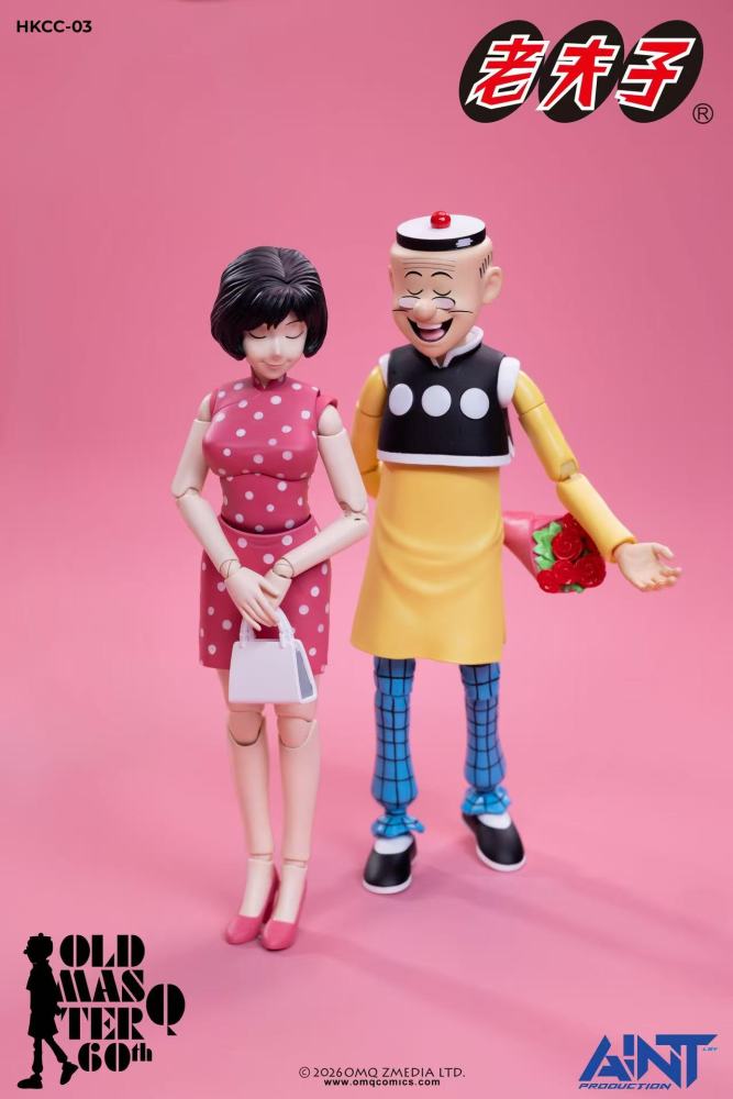 【Pre-order】1/12 AINT Production Old Master Q 60th Anniversary HKCC-03 Mr. Chin and Miss Chen Set