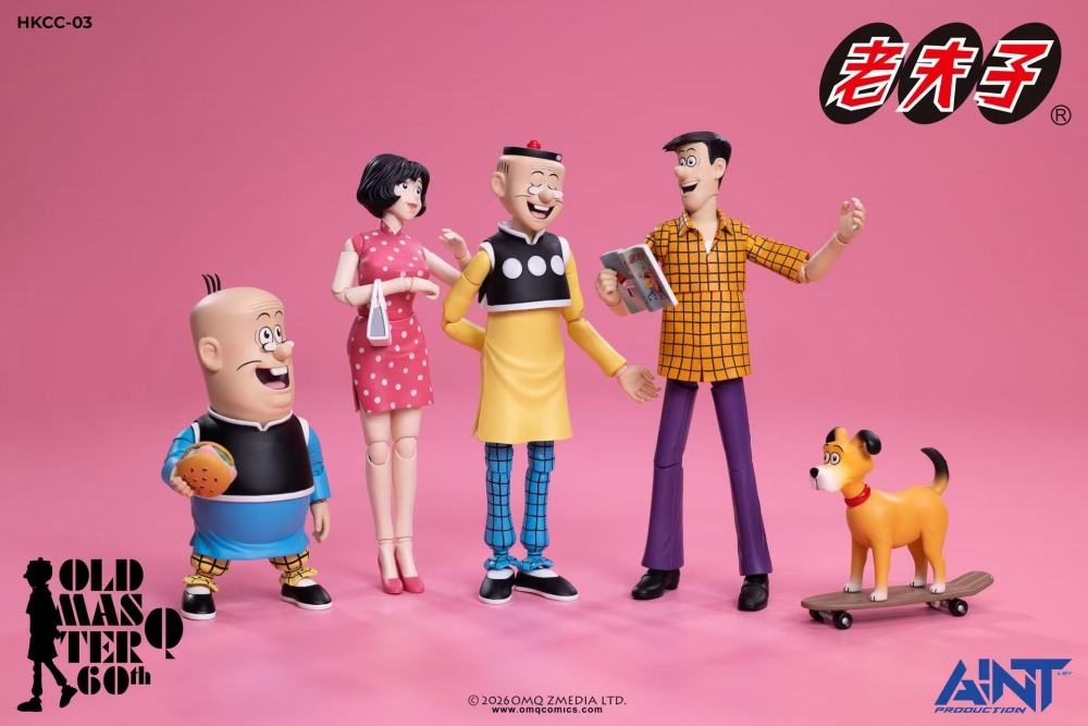 【Pre-order】1/12 AINT Production Old Master Q 60th Anniversary HKCC-03 Mr. Chin and Miss Chen Set
