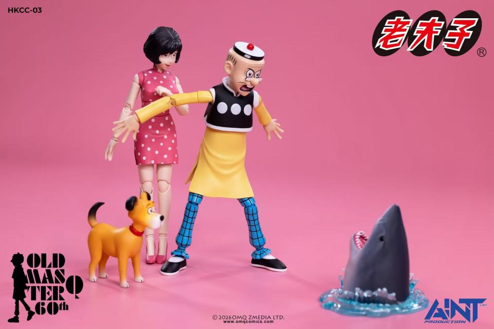 【Pre-order】1/12 AINT Production Old Master Q 60th Anniversary HKCC-03 Mr. Chin and Miss Chen Set