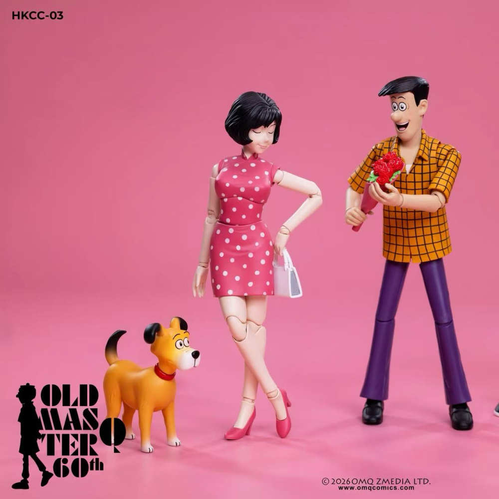 【Pre-order】1/12 AINT Production Old Master Q 60th Anniversary HKCC-03 Mr. Chin and Miss Chen Set