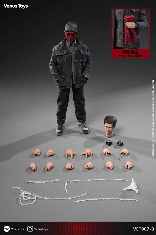 【Pre-order】1/12 Venus Toys Night Vigilante Action Figure VET007-B
