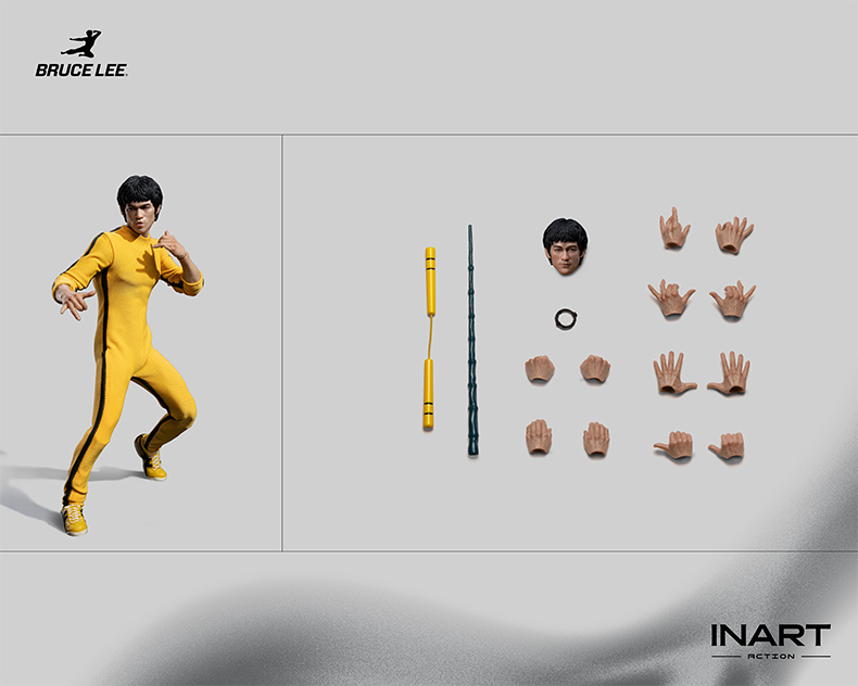【Pre-order】1/12 inart Bruce Lee (Yellow Jumpsuit) Action Figure