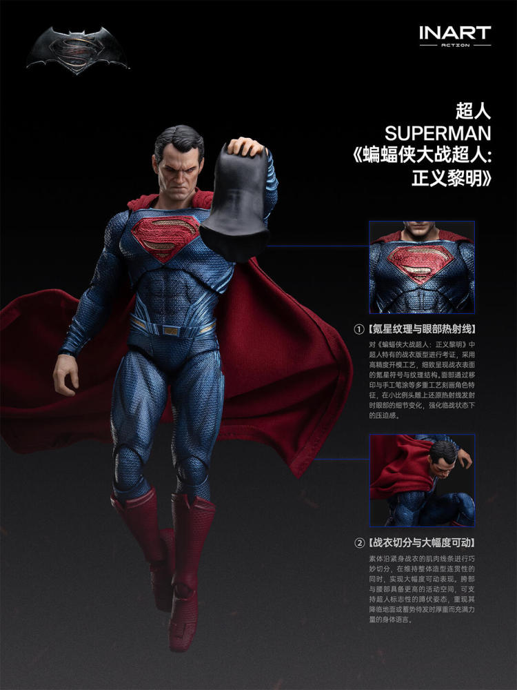 【Pre-order】1/12 INART Batman v Superman: Dawn of Justice - Superman Action Figure