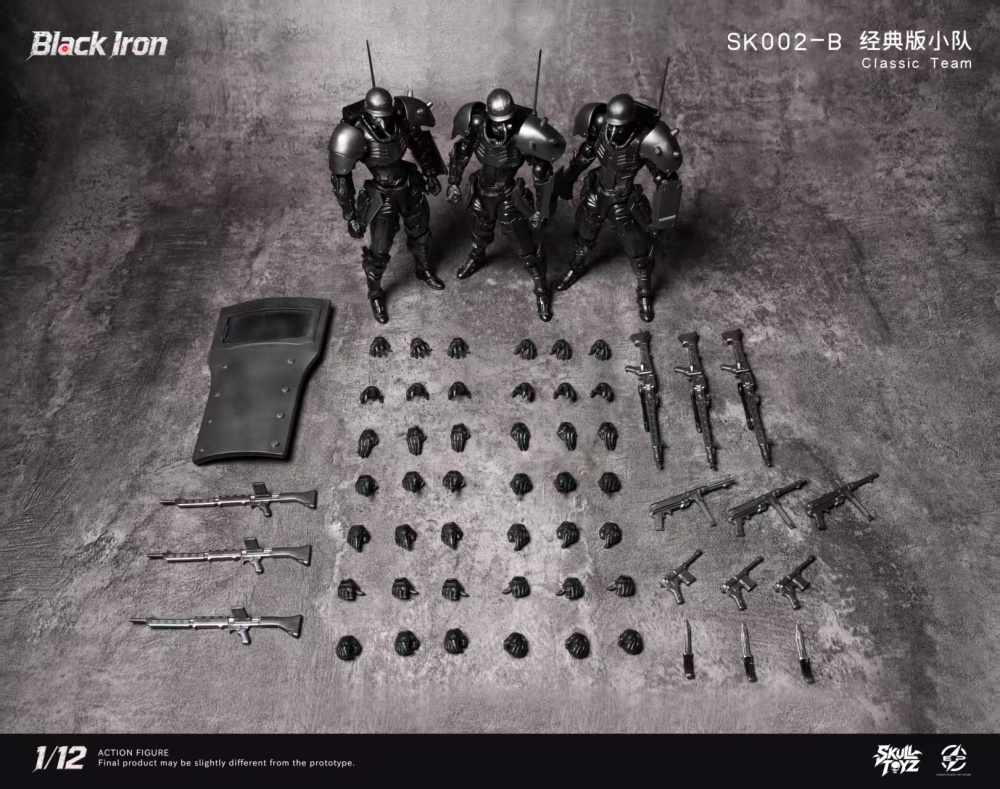 【Pre-order】1/12 【Skull Toyz X Snake】Black Iron Scale Action Figure