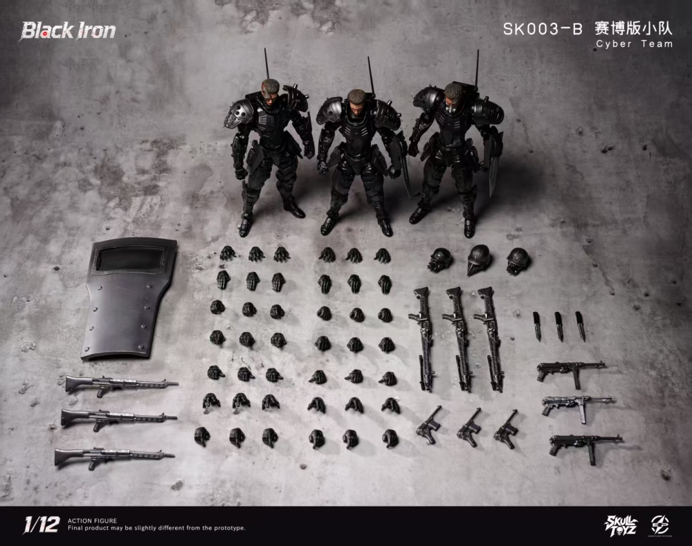 【Pre-order】1/12 【Skull Toyz X Snake】Black Iron Scale Action Figure