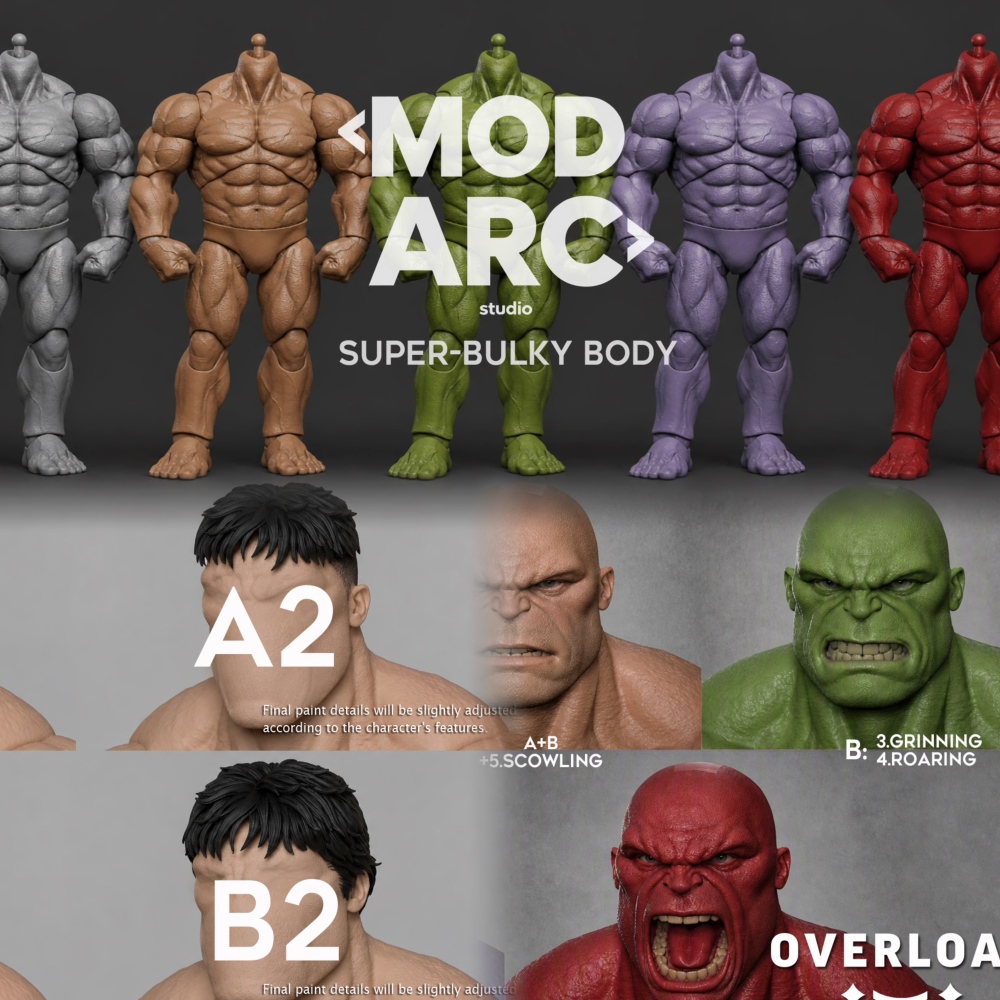 【Pre-order】1/12 Modarc studio super-bulky body