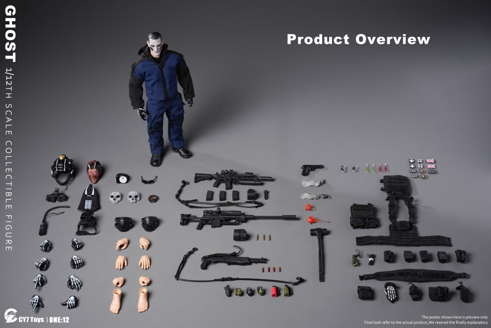 【Pre-order】1/12 CY7 Toys Night Ghost action figure
