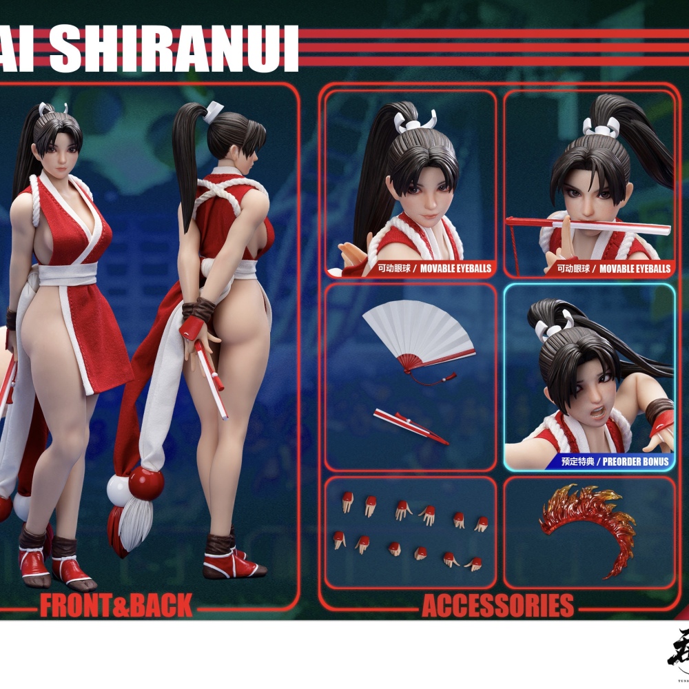 【Pre-order】1/12 TUNSHI STUDIO - SNK - THE KING OF FIGHTERS ’97 MAI SHIRANUI  ACTION FIGURE