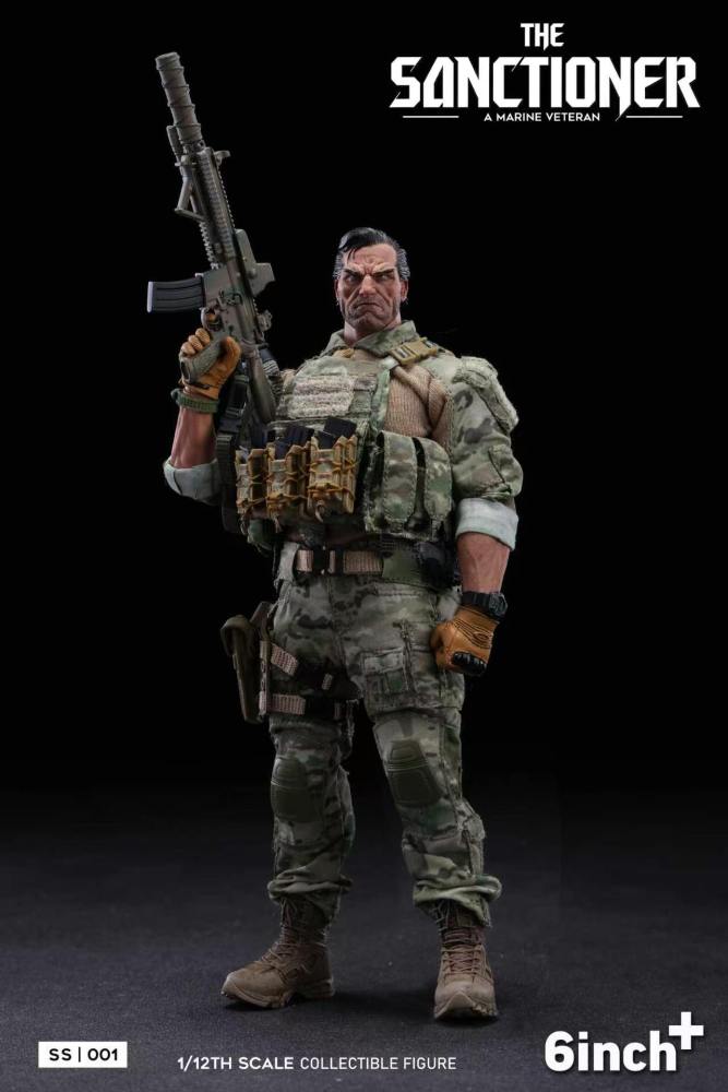 【Pre-order】1/12 6inch+ studio The SANCTIONER a marine veteran action figure SS001