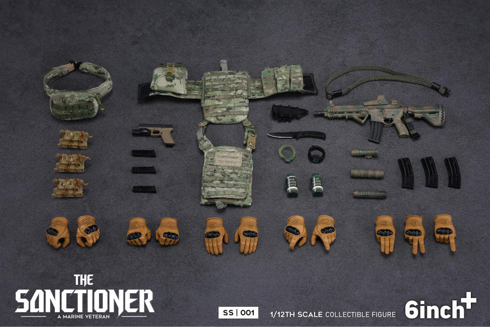 【Pre-order】1/12 6inch+ studio The SANCTIONER a marine veteran action figure SS001