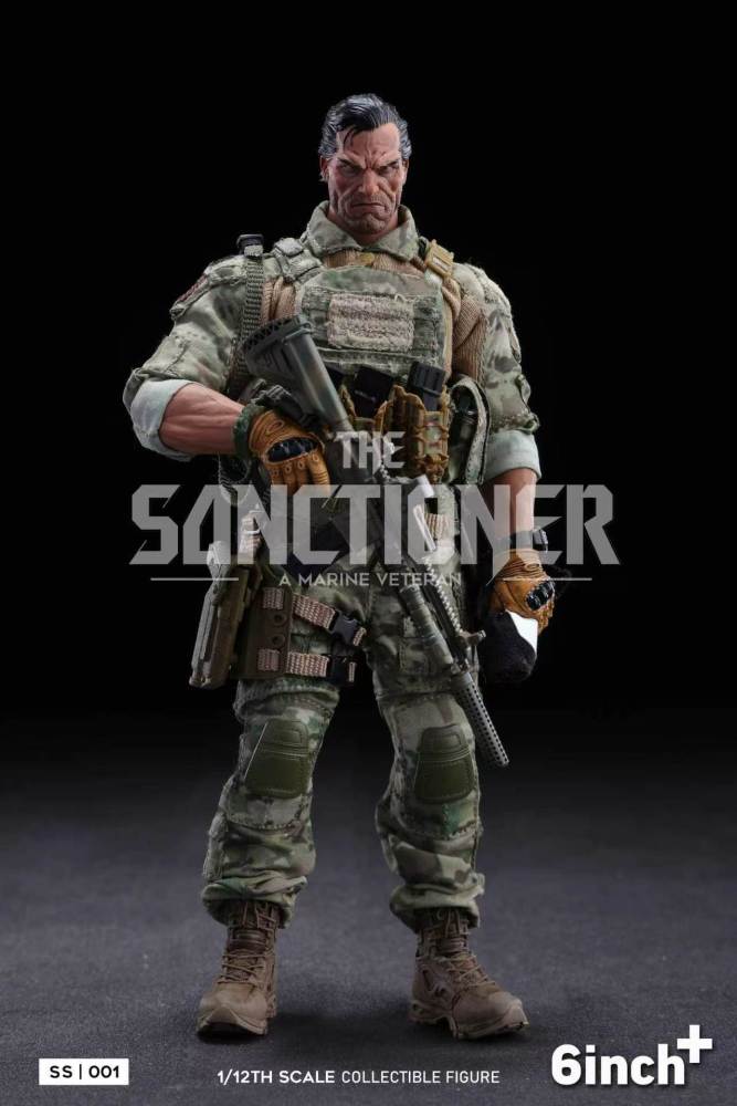 【Pre-order】1/12 6inch+ studio The SANCTIONER a marine veteran action figure SS001