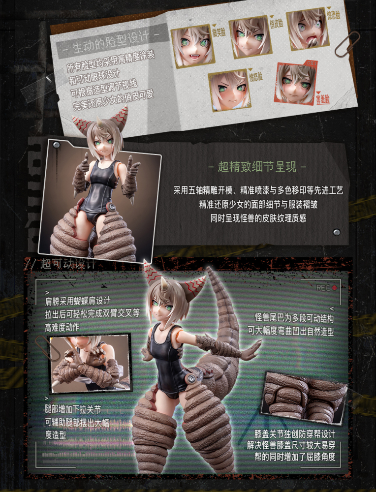 【Pre-order】1/12 UltraKaijuHumanization Project- Gomora action figure