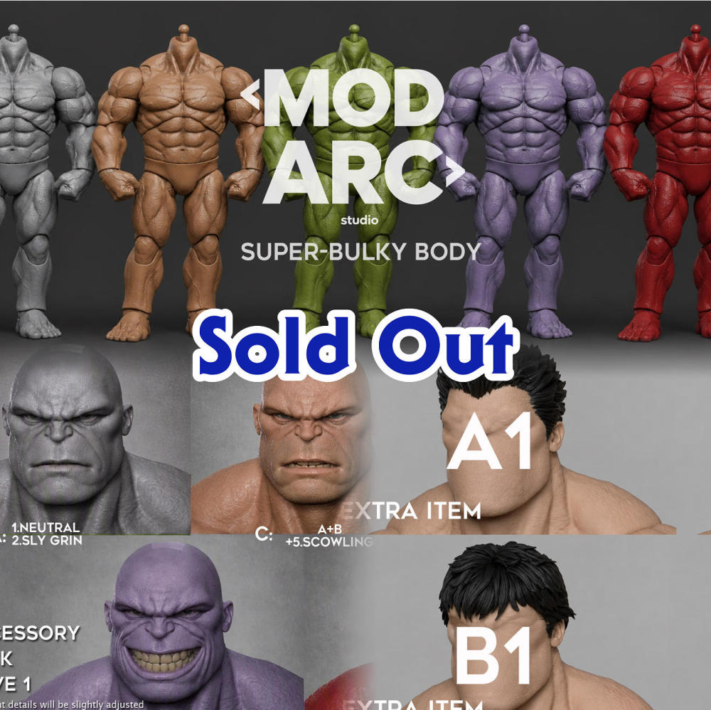 【Pre-order】1/12 Modarc studio super-bulky body