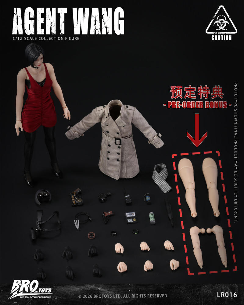 【Pre-order】1/12 Brotoys 王探员-Agent.Wang action figure
