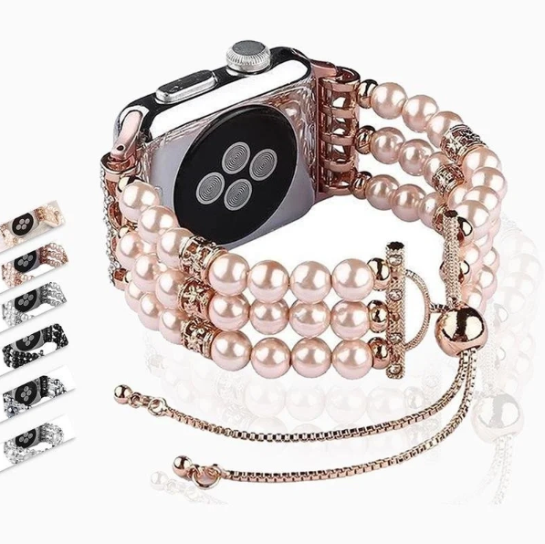 A band Fashion pearl bracelet cuff Strap for series 7 6 5 4