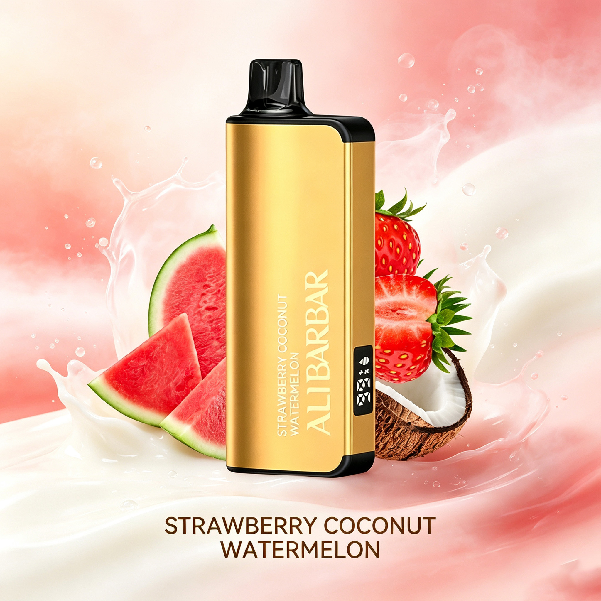 ALIBARBAR INGOT 9000 PUFFS –STRAWBERRY COCONUT WATERMELON