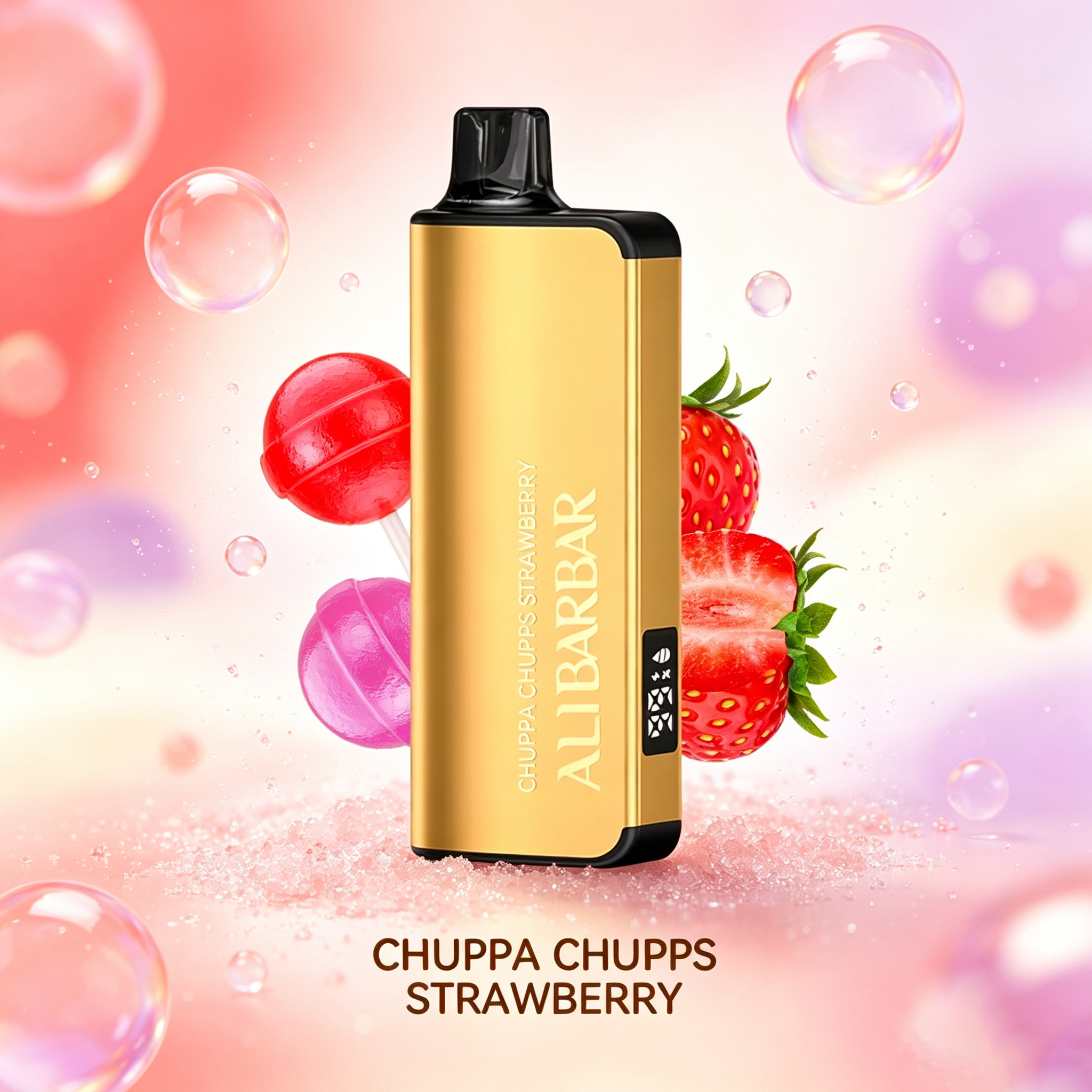 ALIBARBAR INGOT 9000 PUFFS –CHUPA CHUPS STRAWBERRY