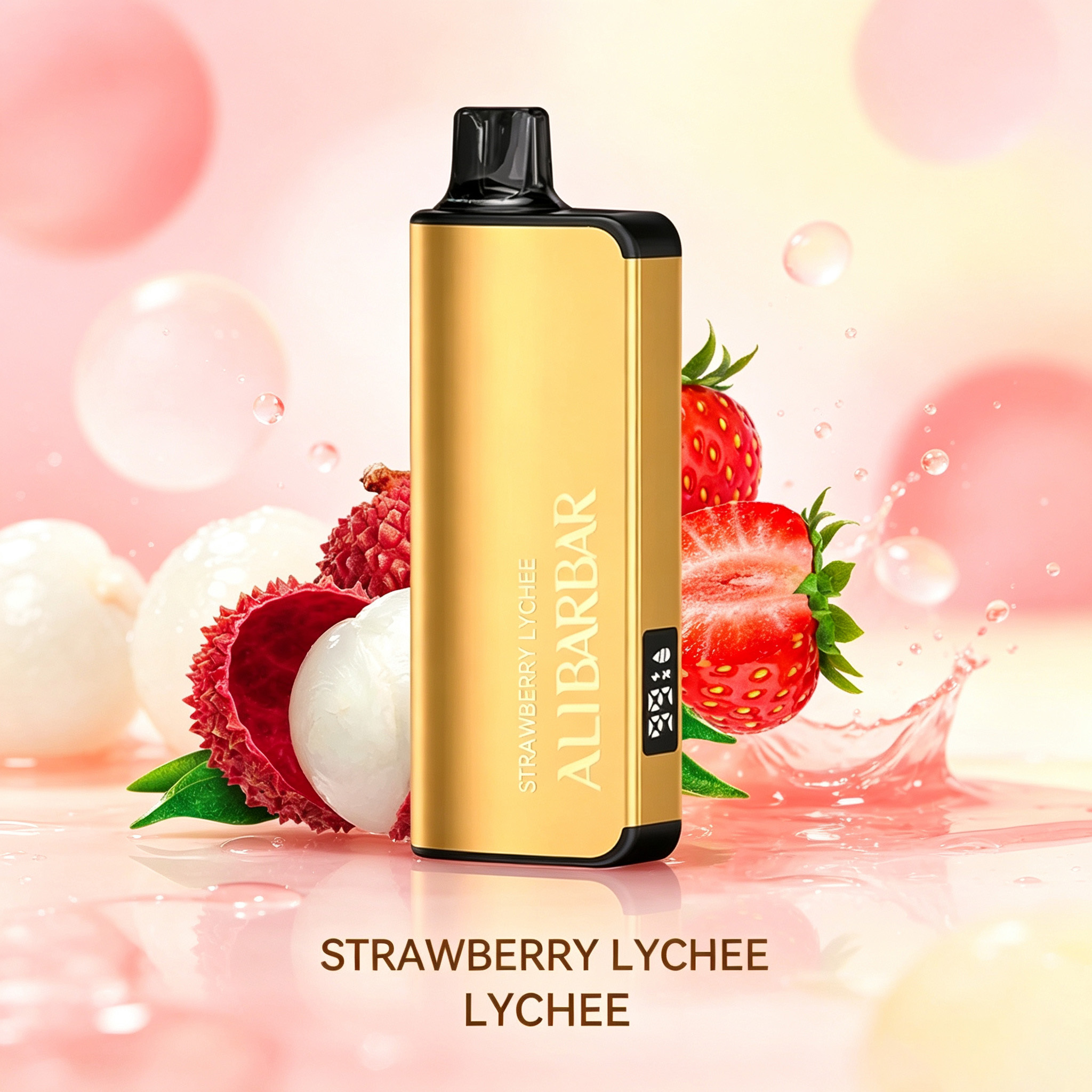 ALIBARBAR INGOT 9000 PUFFS –STRAWBERRY LYCHEE
