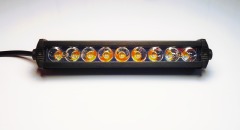Motoled Cheap 27W 6500K 9 LED Mini Slim Waterproof Yellow White Working Driving External Auxiliary Spotlight Strip Light Bar for Truck Offroad Car Boat ATV
