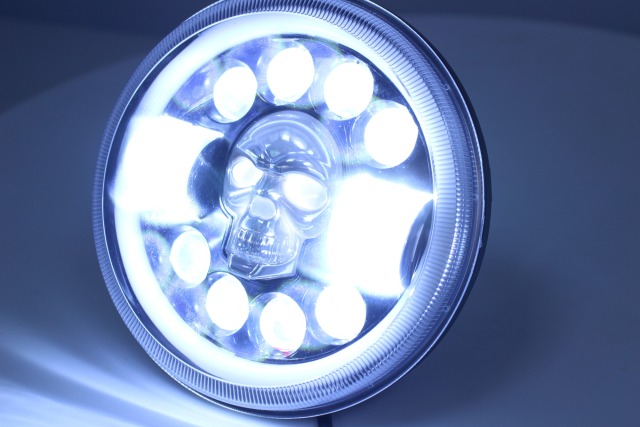 Motorbike Driving Light Round DC8-100V Led Headlamp 7" Motorcycle Headlight