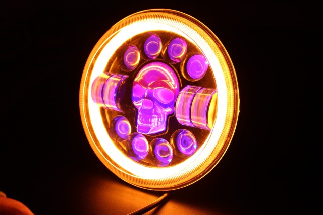 Motorbike Driving Light Round DC8-100V Led Headlamp 7" Motorcycle Headlight