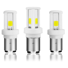 Motoled BA20D COB 3 Side Ceramic Led Headlight Bulb