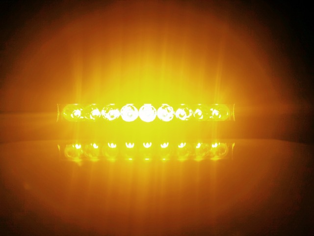 Motoled Cheap 27W 6500K 9 LED Mini Slim Waterproof Yellow White Working Driving External Auxiliary Spotlight Strip Light Bar for Truck Offroad Car Boat ATV