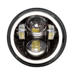 Motorbike Driving Light Round DC8-100V Led Headlamp 5.75" Motorcycle Headlight