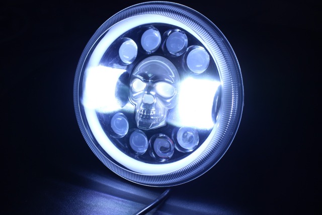 Motorbike Driving Light Round DC8-100V Led Headlamp 7" Motorcycle Headlight