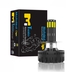 Motoled DC 8V-80V 80W 8000lm 8 Side Emitting COB Motorcycle Led Headlight