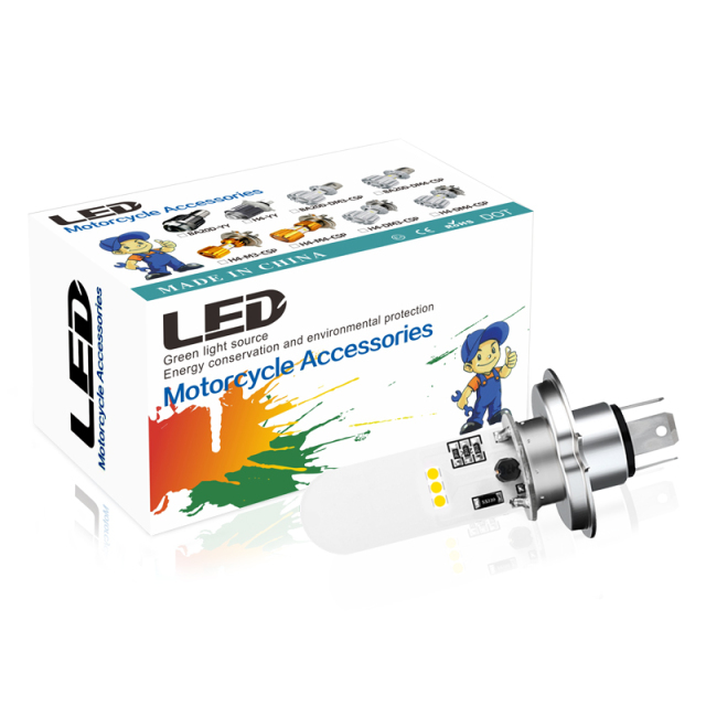 مصباح أمامي LED من نوع Motoled H4 PPQ 3030SMD