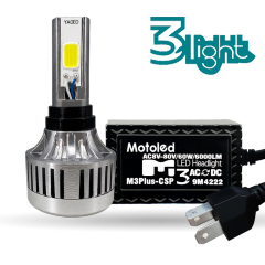 مصباح أمامي للدراجات النارية بقوة 45 واط وشدة إضاءة 4500 لومن (M3PLUS-COB)