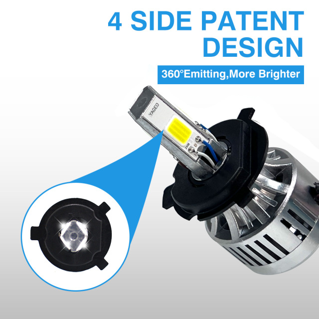 مصباح أمامي للدراجات النارية بقوة 60 واط و6000 لومن (M4PLUS-COB)