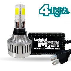مصباح أمامي للدراجات النارية بقوة 60 واط و6000 لومن (M4PLUS-COB)