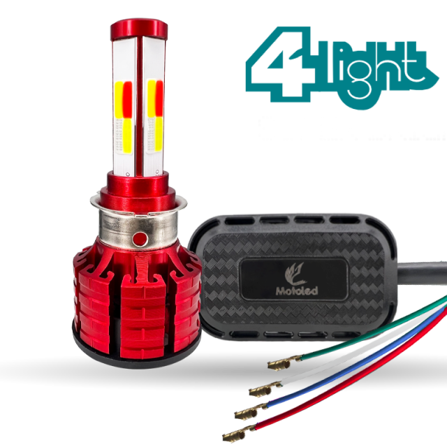 مصباح أمامي للدراجات النارية بقوة 60 واط و6000 لومن (M4-WYBR)
