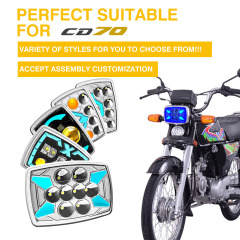 CD70 Motorcycle Semi-Assembly Led Headlight