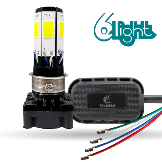 مصباح أمامي للدراجة النارية بقوة 60 واط وشدة إضاءة 6000 لومن (M4-X)