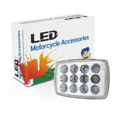 CD70 Motorcycle Semi-Assembly Led Headlight 12 lamp